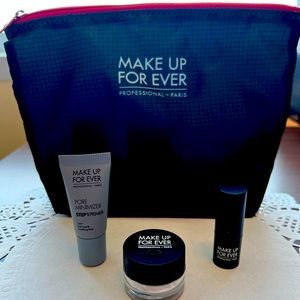 Makeup Forever Bag, with mini Samples